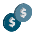 new lending1 Two coins with dollar signs, representing financial services and commercial lending solutions for businesses, reflecting ACS Financial's tailored approach to client needs.