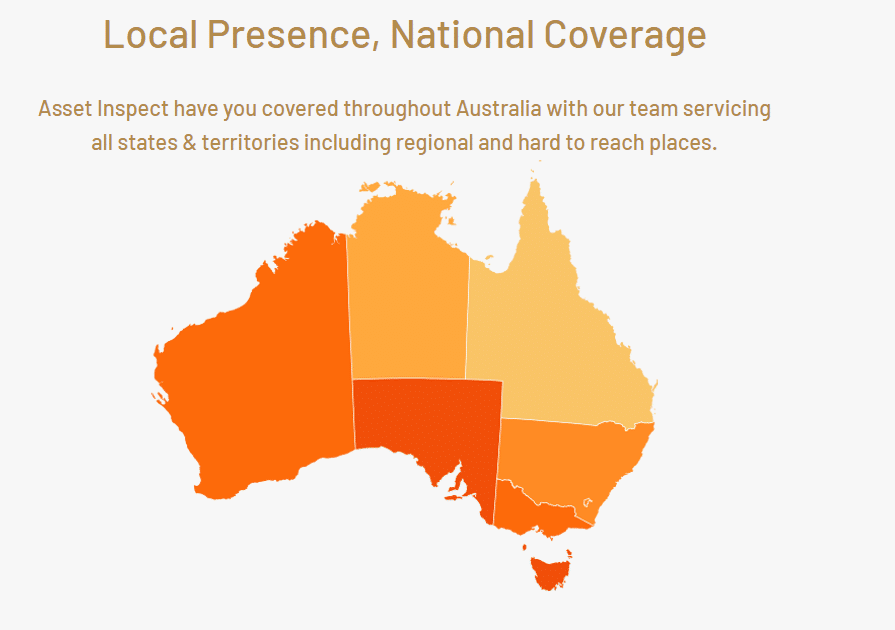 Map of Australia with text highlighting local presence and national church insurance coverage options.